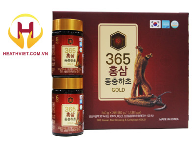 Cao Hồng Sâm Đông Trùng Hạ Thảo 365 Hàn Quốc (2 lọ)