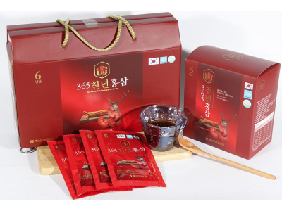 Nước hồng sâm nhung hươu linh chi 365(20 gói)