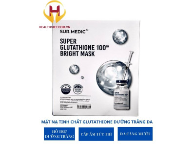 Mặt Nạ Dưỡng Trắng Da Sur.medic+ Super Glutathione 100 Bright Mask 